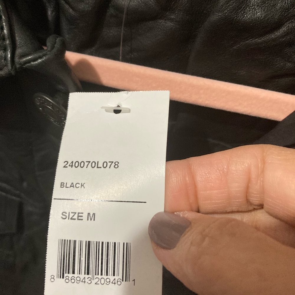 New w tag real leather jacket